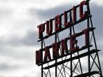 Pike Public Market, em Seattle, estado de Washington, nos Estados Unidos